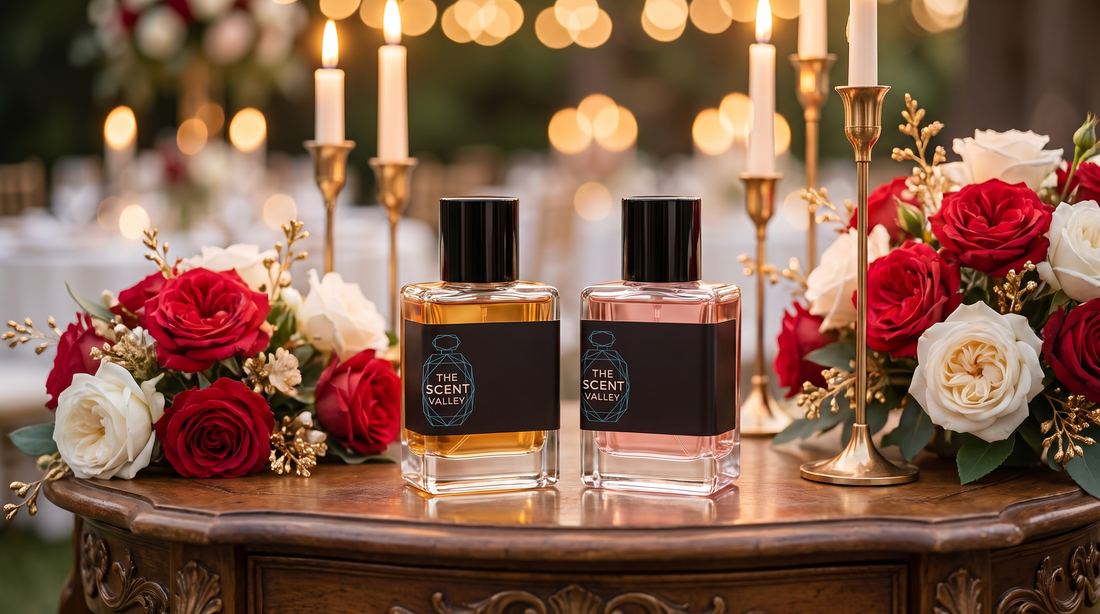 Wedding perfume gifts in Pakistan — his and hers sets from The Scent Valley