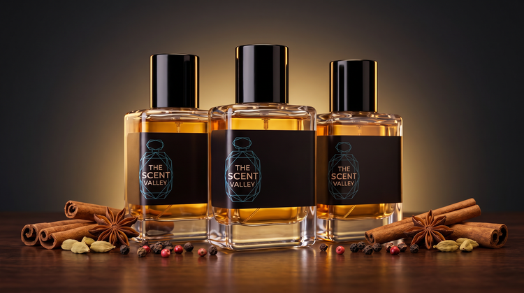 Spicy fragrance collection banner - The Scent Valley Pakistan