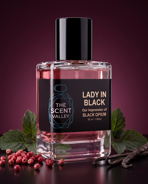 Lady in Black - Impression of YSL Black Opium | The Scent Valley Pakistan